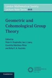 Geometric And Cohomological Group Theory Paperback