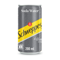 Soda Water 200ML Can - Case 24