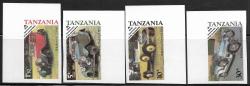 Tanzania Mnh 1985 Cars - Imperf Set. Um