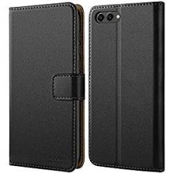 HOOMIL Honor View 10 Case Premium Leather Case Huawei Honor View 10 HONOR V10 Phone Cover Black