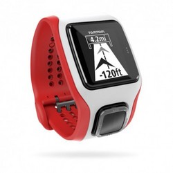 TomTom White & Red Runner Cardio Watch