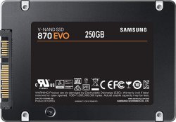 Samsung - 870 Evo Sata III 2.5 Inch 250GB SSD