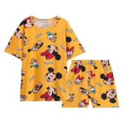 Disney Mickey Mouse Pyjama Shorts Set - Yellow - Webstore Sa