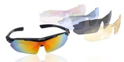 Obaolay 5 Lens Polarized Uv400 Sports Cycling Driving Glasses Sunglasses Eyewear