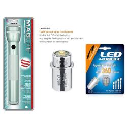 Lite Optec Maglite 3D Cell Silver Hangpack Flashlight Combo