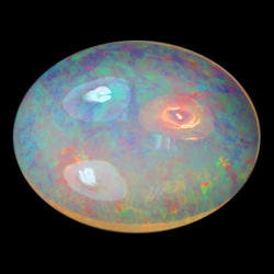 G.i.s.a. Certified 11.10ct Opal - Multi-colour Play Of Fire