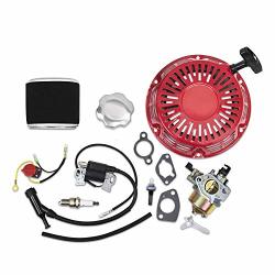Kit For Honda GX340 GX390 Recoil Carburetor Ignition Coil Spark Plug Air Filter On-off Stop Switch