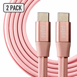 Usb-c type-c To Usb-c Paplio Snapit Patented Interlocking Cable 2-PACK 3.3FT Fast Charging For Samsung Galaxy S9 S9+ S8 S8+ NOTE 8 Macbook LG V20 G5 G6 Nintendo Switch And More