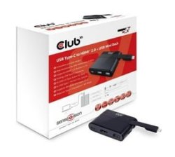 Club 3D USB Type-c To HDMI 2.0 + USB 2.0 + USB Type-c Charging MINI Dock