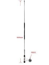 Anteenna TW-B-3 Ham Mobile Antenna With Uhf Male Connector 144 440MHZ Vhf uhf 2M 70CM Max Powr 60W 1 PC Free White Color Of Adaptor Connector Nmo