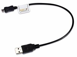 Readyplug USB Cable For Charging Cardo Systems Freecom 4 Motorcycle Headset 1 Foot Black