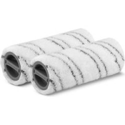 Karcher Replacement Microfibre Rollers For Fc 5 And Fc 7 Electric Mop Pack Of 2 Grey