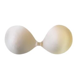 Strapless Silicone Self Adhesive Push Up Bra By - Beige