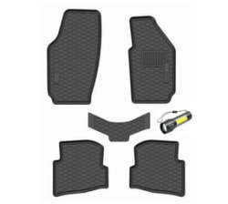 Compatible With Polo Vivo Hatch 2010-2017 Car Mat Set And Torch