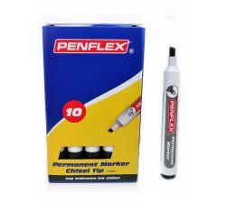 PM15.PERMANENT Markers.chisel Tip.box Of 10-BLACK