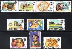 Lesotho - 1976 Definitive Set Mnh Sg 300-309