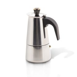 espresso maker, 6cup black induction safe - Whisk