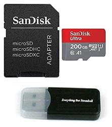 Samsung Galaxy S9 Memory Card Sandisk 200GB Ultra Micro Sd Sdxc Uhs-i Class 10 For S9+ S9 Plus SDSQUAR-200G-GN6MA With Everything But Stromboli Tm