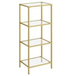 Bragg Galway 4-TIER Glass Display Table Gold