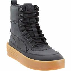 Puma Men's Xo Parallel Tactical Black high-top Nylon Fashion Sneaker - 8M