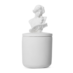 @home Scented Jar Candle Female Bust On Lid White 8CM