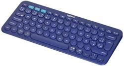 Logitech K380 79 Key Bluetooth Wireless Multi-device Spanish Keyboard - Blue - 920-007563