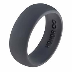 Honor Eternity Ring Men's Silicone Ring Wedding Band Graphite Grey 16