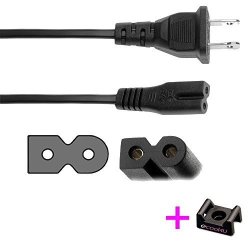 18 Awg Polarized Power Cord For Brother SC9500 SE-270D SE-350 SE-400 Sewing Machine - 10 Ft