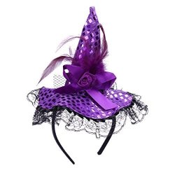 Ebtoys Halloween Headband Witch Hat Headband Hair Bands Hair Hoop