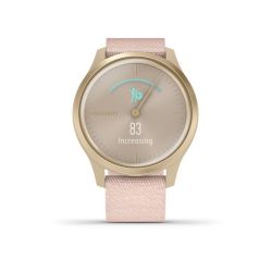 Garmin Vivomove Style Smart Watch Blush Pink Nylon with Light Gold ...