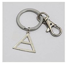 30 Seconds To Mars Keychain - 30 Seconds To Mars Keychain Jewelry Silver - 30 Seconds To Mars Charm Keychain War Triad Silver Triangle