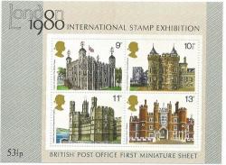 Great Britain 1978 Architecture Historic Buildings Sg 1054-57 Unmounted Mint Miniature Sheet