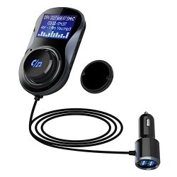 Purpplex Wireless Bluetooth 4.1+EDR Car MP3 Player Kit Hands-free Dual USB Fm Transmitter - Motorola Moto E 2ND 2015