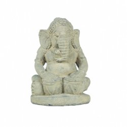 Grey Stone Ganesha Statue Sotran Dekorativ