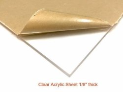 1/4 (6mm) Clear Acrylic Sheet 12x24 Cast Plexiglass (0.220 - 0.236)  Thick Nominal Size AZM