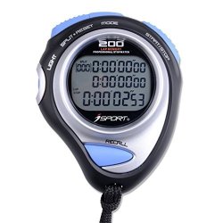 Pro Memory 200 3 Line Display Stopwatch Digital Lcd Chronograph Handheld Sports Stopwatch Large Display Timer
