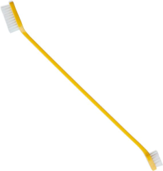 Pet Double Tooth Brush - Yellow