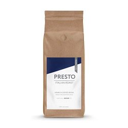 Presto Ground Coffee - Caf Espresso - Medium Roast Espresso Coffee - Arabica Blend - 2 Lb