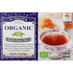 St. Dalfour Organic Black Tea Ear Grey 25 Tea Bags
