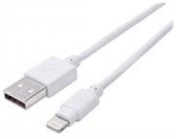 Manhattan 390781 Ilynk USB Cable With Lightning Connector - A Male 8-PIN Male 0.5 M 1.5 Ft. Connects An Ipod Ipad Or Iphone To A USB Port Su
