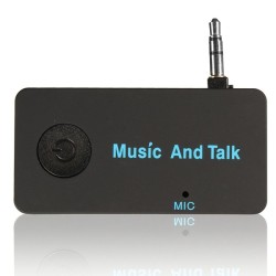 Wireless Bluetooth 3.5mm Fold Jack Aux Audio Stereo Music Receive Adapter Mic Free Shipping