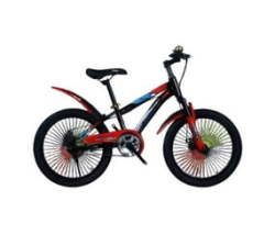 Ine 20" Mountain Bike For Kids Black Red