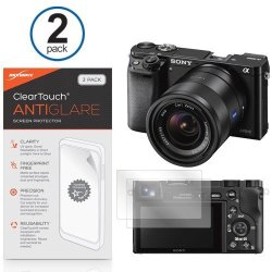 Sony Alpha A6000 Screen Protector Boxwave Cleartouch Anti-glare 2-PACK Anti-fingerprint Matte Film Skin For Sony Alpha A6000