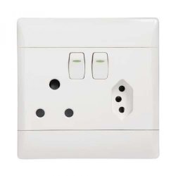 Cbi Euro Vertical Switch Plug - 4X4 White