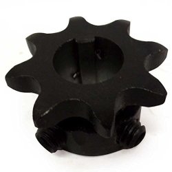 8 Tooth 40 41 420 Chain 5/8" Bore "C" Type Sprocket With Keystock 2182-K 