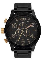 Nixon 51-30 Chrono Men's Watch - Matte Black Gold