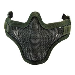 Nuprol Mesh Lower Face Shield V1-GREEN 6021 With Bbs Combo
