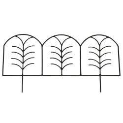 Metal Border Edging - Leaf Design