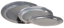 Serving Platter Oval S steel - 350MM