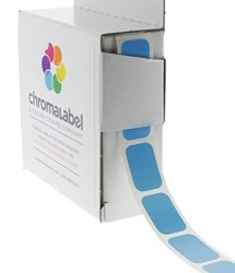 1 2" X 3 4" Light Blue Square Color-coding Stickers Permanent Adhesive Writable Surface 500 Labels Per Dispenser Box